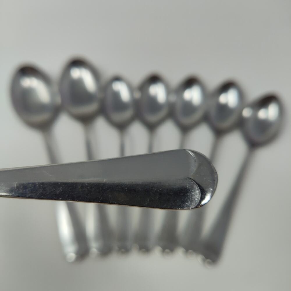 8X Spns Orleans Silver stainless ORL19 Dinner Table And Teaspoons Flatware
